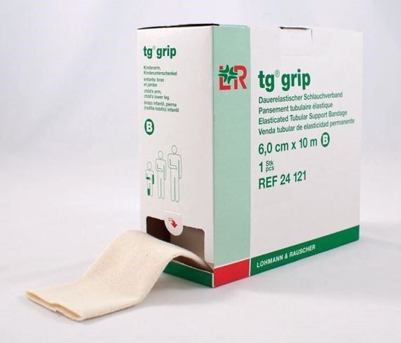 TG Grip Elasticated Tubular Support Bandage for X-large leg/knee, for large thighs, Size G, 4 3/4
