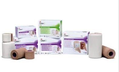 3M™ Coban™ 2 Layer Compression System, 2 rolls (8 of each layer), 8 boxes