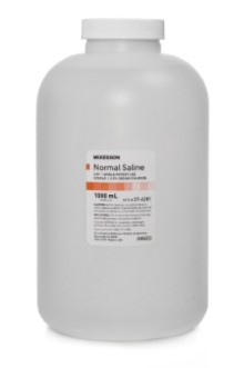 McKesson Irrigation Solution, 0.9% Sodium Chloride Not for Injection, 1,000 mL bottle, each