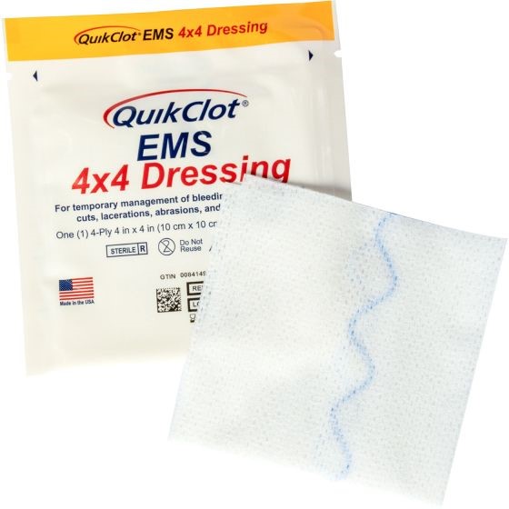 QuikClot EMS Dressing, 4