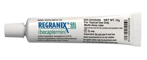 REGRANEX (becaplermin) Gel, 0.01%, 15g tube