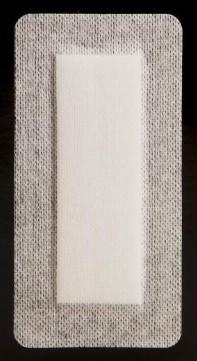 Medline Bordered Gauze Adhesive Island Wound Dressing 4in x 8in, box of 15