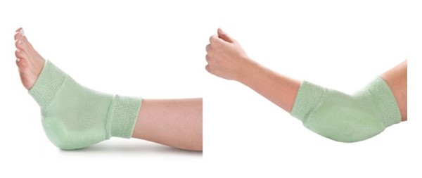 Medline Knit Heel / Elbow Protector, Knit/Elastic, Pair