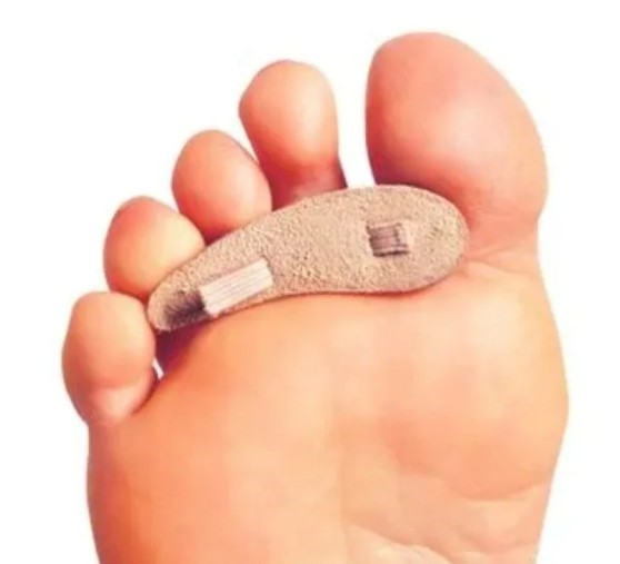 Hammer Toe Crests Buttress Pads, Suede, Large, Right, pack of 3