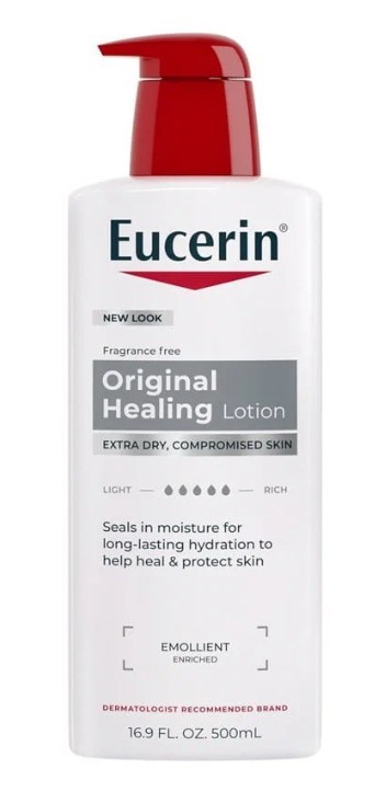 Eucerin Original Healing Lotion, 500ml (16.9 fl. oz) pump bottle, each